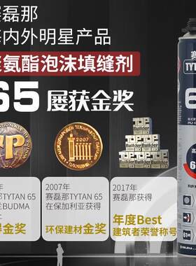 赛磊那65发泡剂聚氨酯泡沬胶门缝防水密封蓬胀填充低温发泡填缝剂