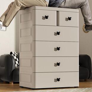 宽简易衣柜抽屉式收纳柜床头五斗柜宝宝儿童衣柜加厚环保材质