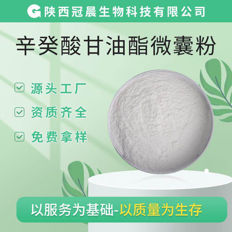 中链脂肪酸辛癸酸甘油酯微囊粉 MCT油微囊粉 70%载油量现货库存