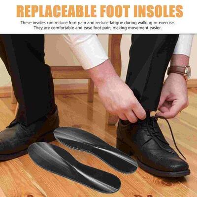 Wooden Sneaker Insole Shoe Pads Heel Polyester Cloth Feet