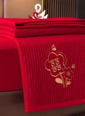 大新红色庆加厚婚床垫垫家软用EX240817榻榻米垫可折叠睡垫婚嫁娶