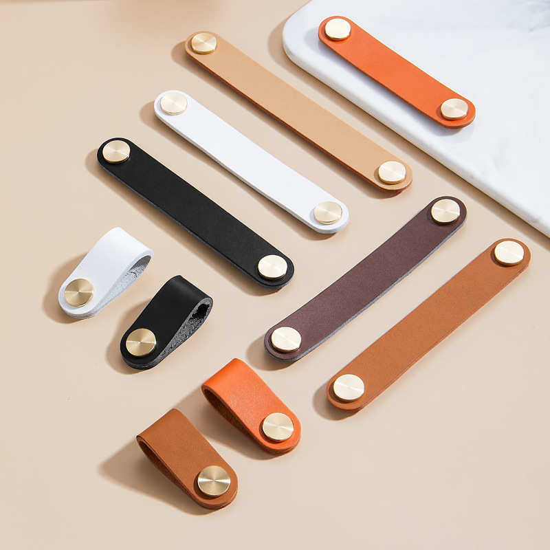 北欧现代简约欧式皮拉手黄铜儿童防撞抽屉衣橱柜门抽屉皮质拉手,住宅家具,拉手,淘宝优惠券,粉丝福利购,淘宝优惠卷