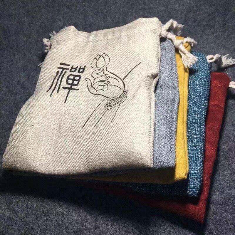 高端加厚双层棉布文玩袋珠宝首饰袋包装收纳金刚菩提佛珠盘完袋