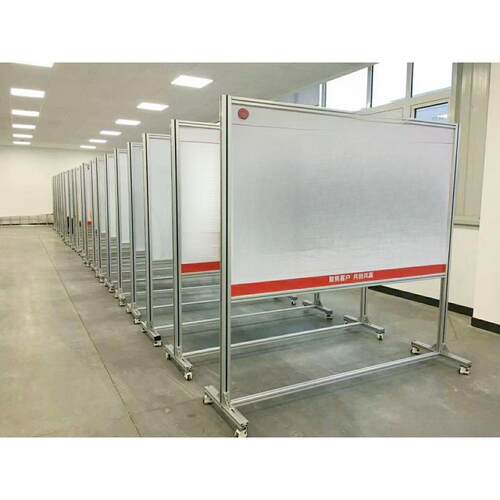 车间移动磁性双面看板铝合金展板生产管理宣传栏工厂看板磁吸白板