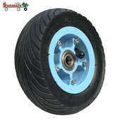 双轴承150 50电动滑板车手推车铝合金轮毂充气轮6寸7寸