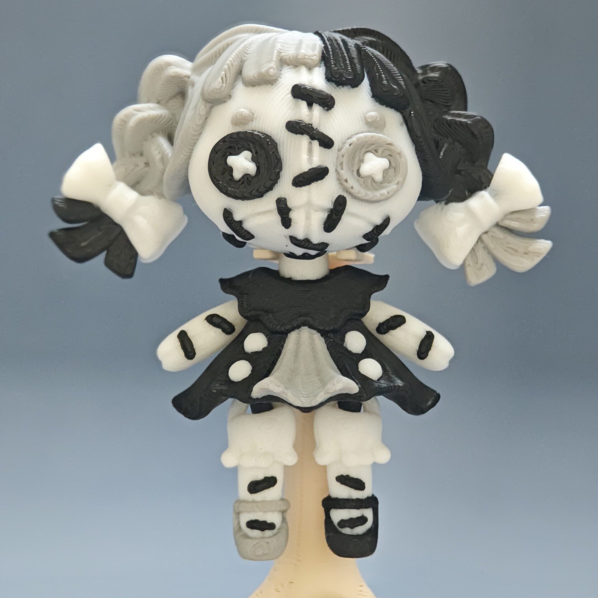 亚当斯双马尾现货跨境3D模型摆件