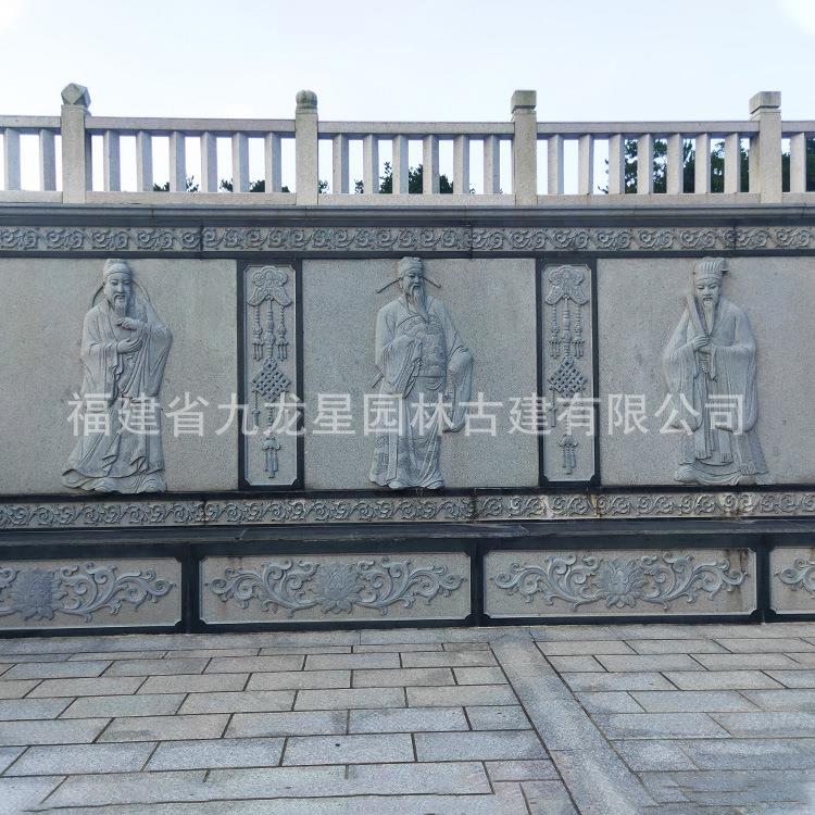 石雕汉白玉壁画青石照壁墙文化墙玄关屏风人物草地雕窗花手工精雕