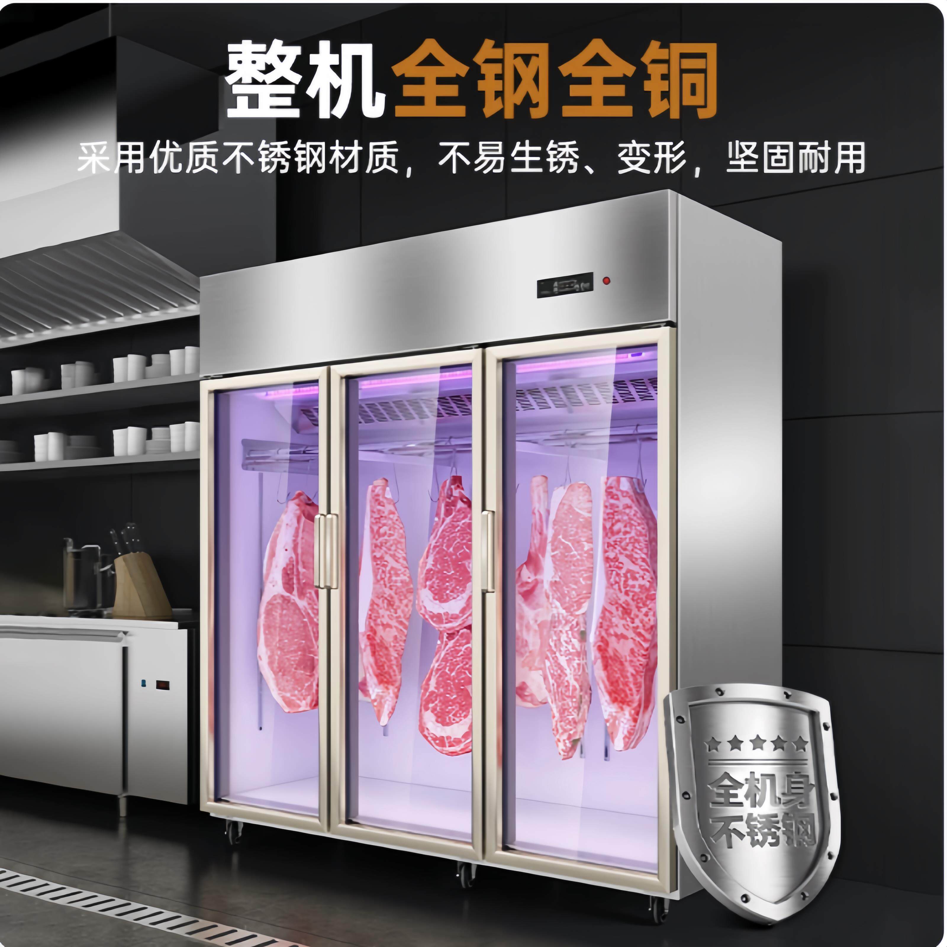 冷藏立式鲜肉排酸展示柜挂肉柜肉类保鲜柜牛肉熟成柜商用鲜肉冷冻