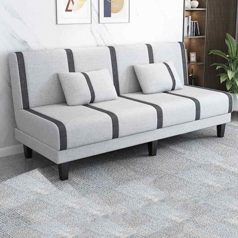 简沙易折叠发小型无品牌/户客厅布艺多功能可拆洗沙发床出租用房