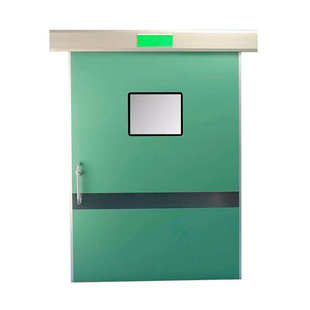 医院手术室脚踏气密门无尘洁净车间自动感应平移门钢制电动净化门