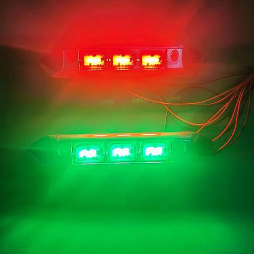 船用航行灯电源双色信号灯LED游艇左右舷灯左红右桅杆灯船尾灯