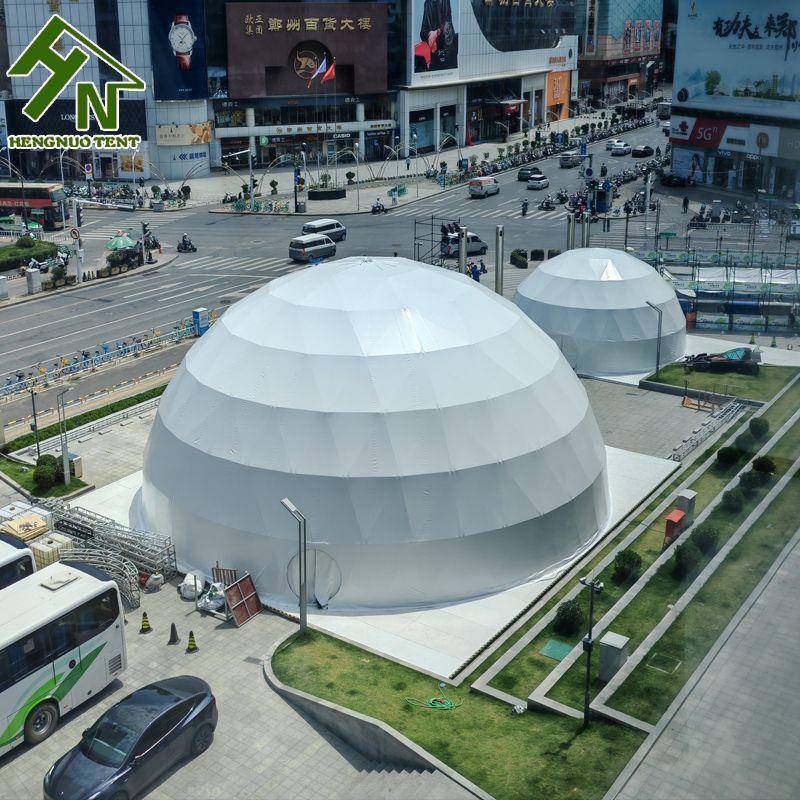 广州帐篷工厂直销大型户外活动球形篷房穹顶投影球幕Dometent