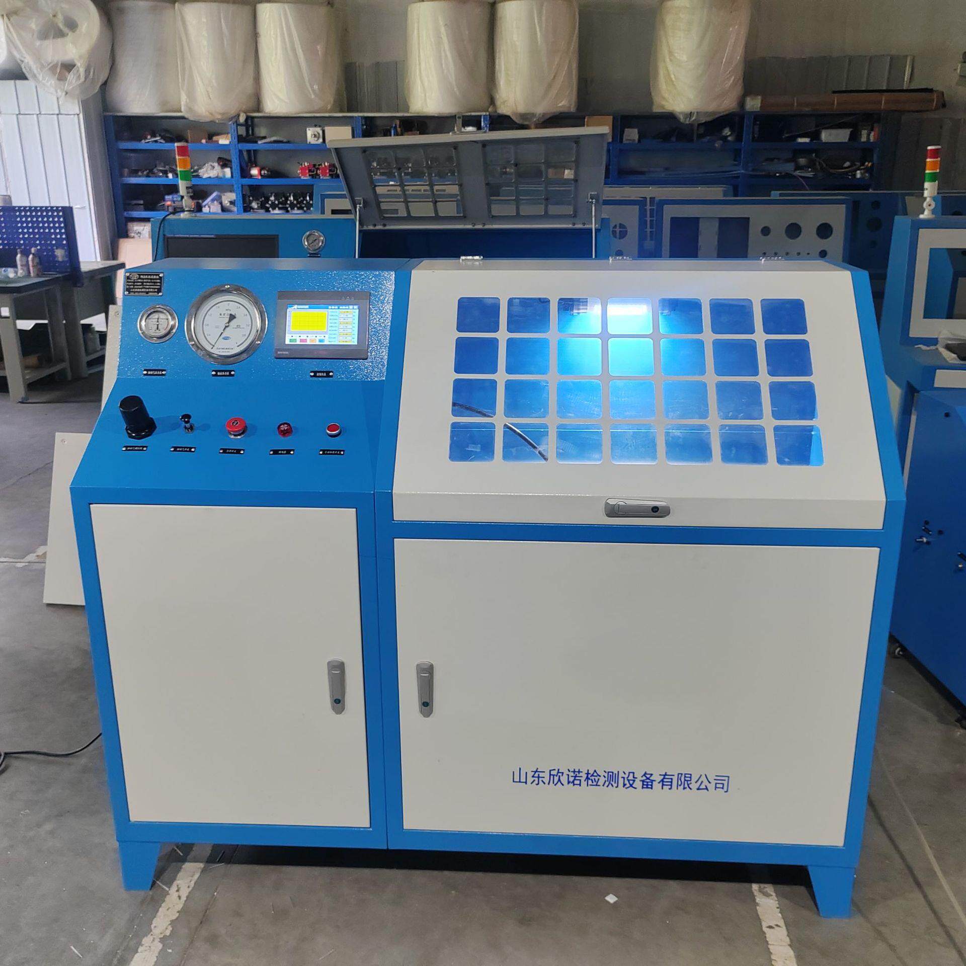 高压工件耐压爆破值测试气动水压检测设备PLC控制静压试验台