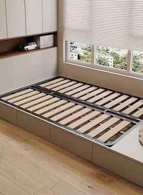 排骨架架床架榻榻米加加密厚静音床板木龙骨架支UTN钢架可折实叠