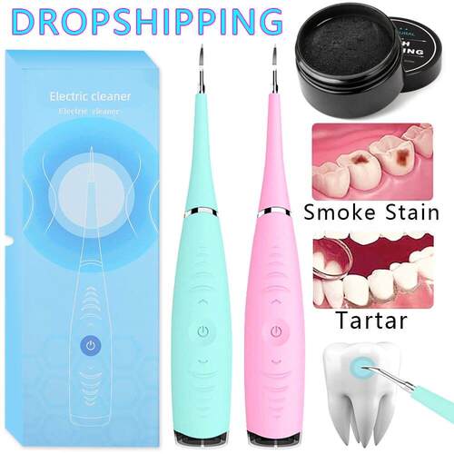 Electric Dental Scaler Tooth Calculus Remover Stains Tartar