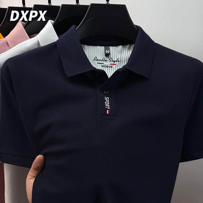 DXPX品牌专柜高端品牌刺绣t恤男短袖翻领新款夏季纯棉polo衫半袖