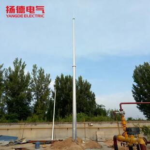 单管杆导闪针室外避雷塔户外镀锌独管避雷器针35米单管避雷针塔