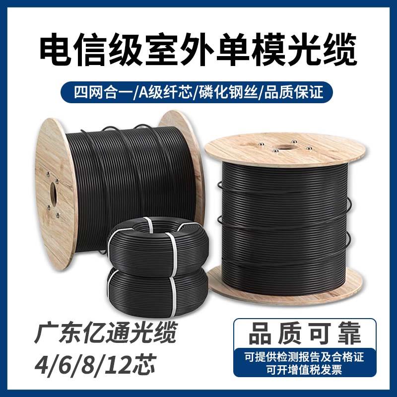 室外G652D单模光缆4芯6芯8/12芯铠装户外24/48芯电信级光纤光缆线