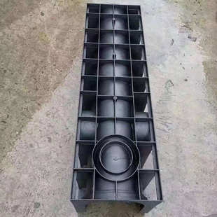 批发HDPE塑料排水沟 农田灌溉排水渠 U型树脂排水沟 水沟盖板