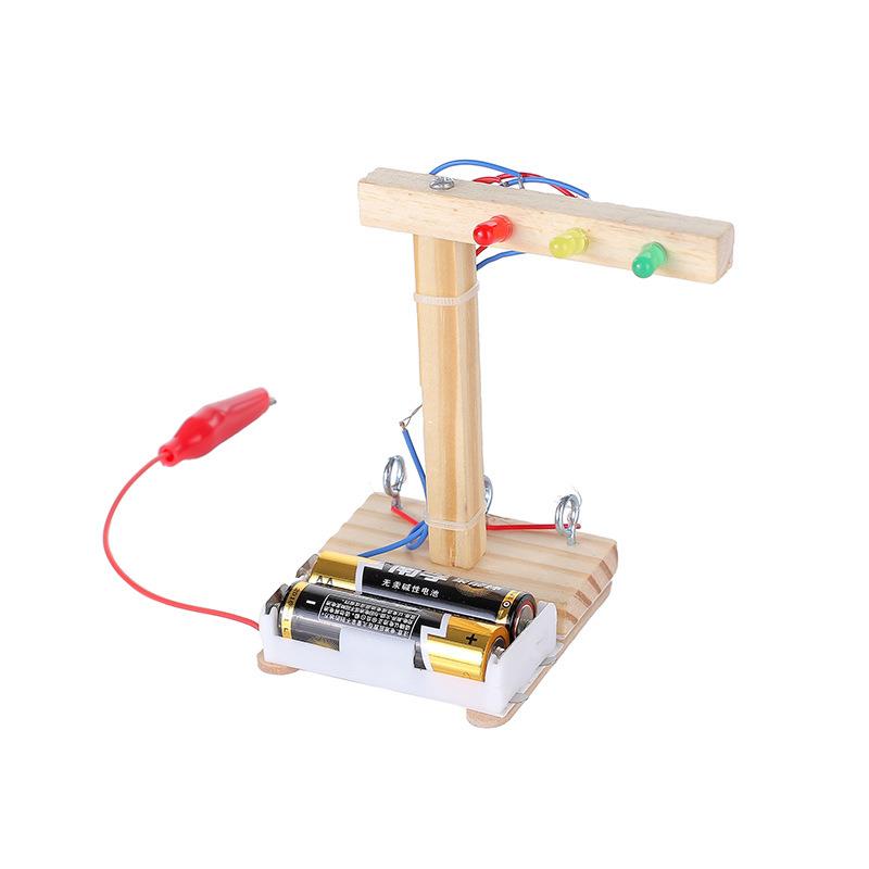 儿童玩具红绿灯 科技小制作 电子灯 智力拼装手工制作DIY手工材料