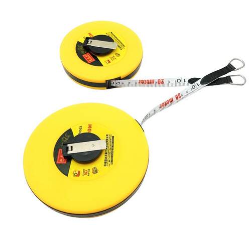 玻璃纤维卷尺30m50m100m皮尺工地家装测量工具皮卷尺
