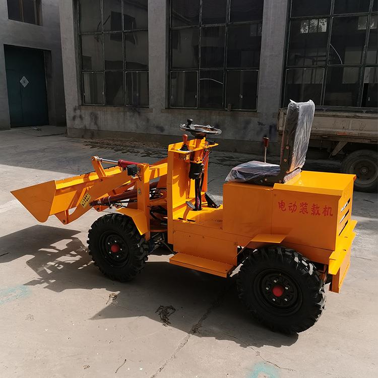 小型电动小铲车 农场四驱电动装载机 公路铁路建筑施工装载设备
