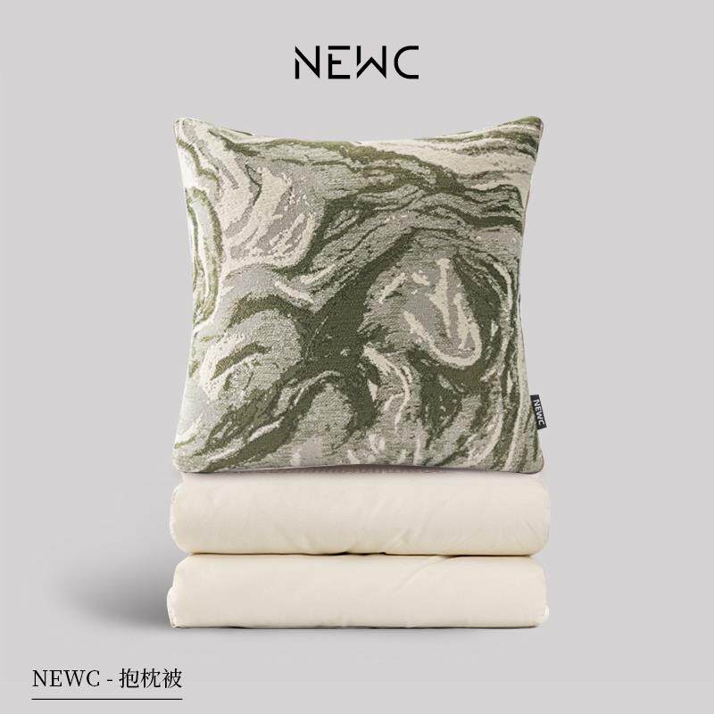 2026新款法式轻奢纯棉抱枕被子两用办公室沙发靠枕二合一