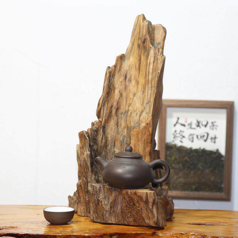 天然树根底座摆件风化枯木随行禅意根雕实木奇石底座茶桌客厅落地