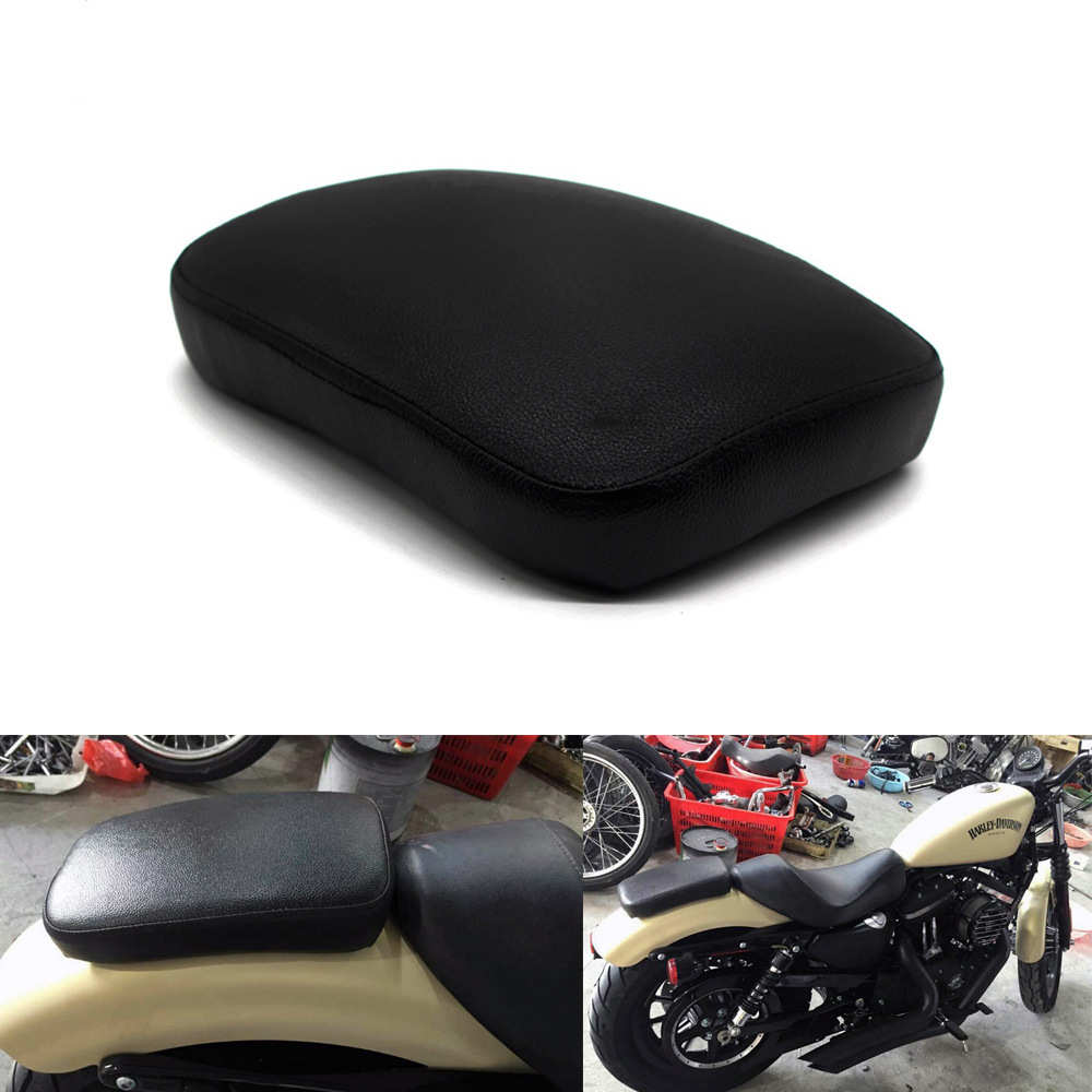 适用于哈雷XL883 1200 48 改装复古摩托车吸盘皮坐垫坐包配件