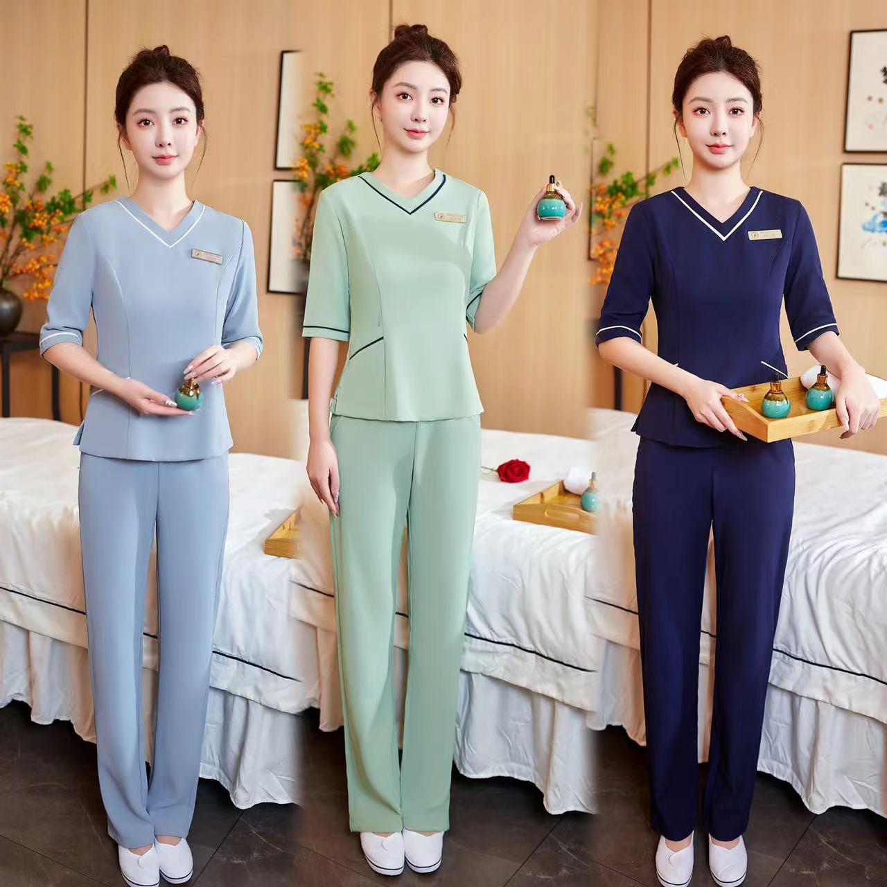 美容师工作服套装女产康师养生馆月子中心医美SPA会所技师服中袖