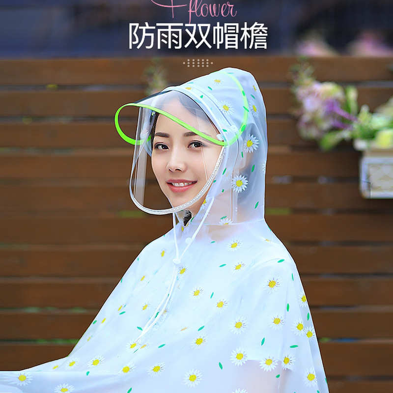 电动车摩托车加厚雨衣 成人骑行户外雨披 自行电瓶车男女雨衣批发
