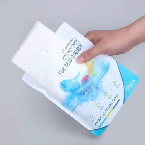 Color-Absorbing Sheets for Laundry to Prevent Color Bleeding