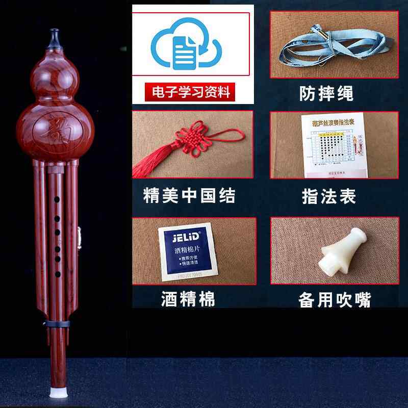 正品调防摔葫芦丝乐器初学者成降b调专业中小孩学生c人自卸学可拆