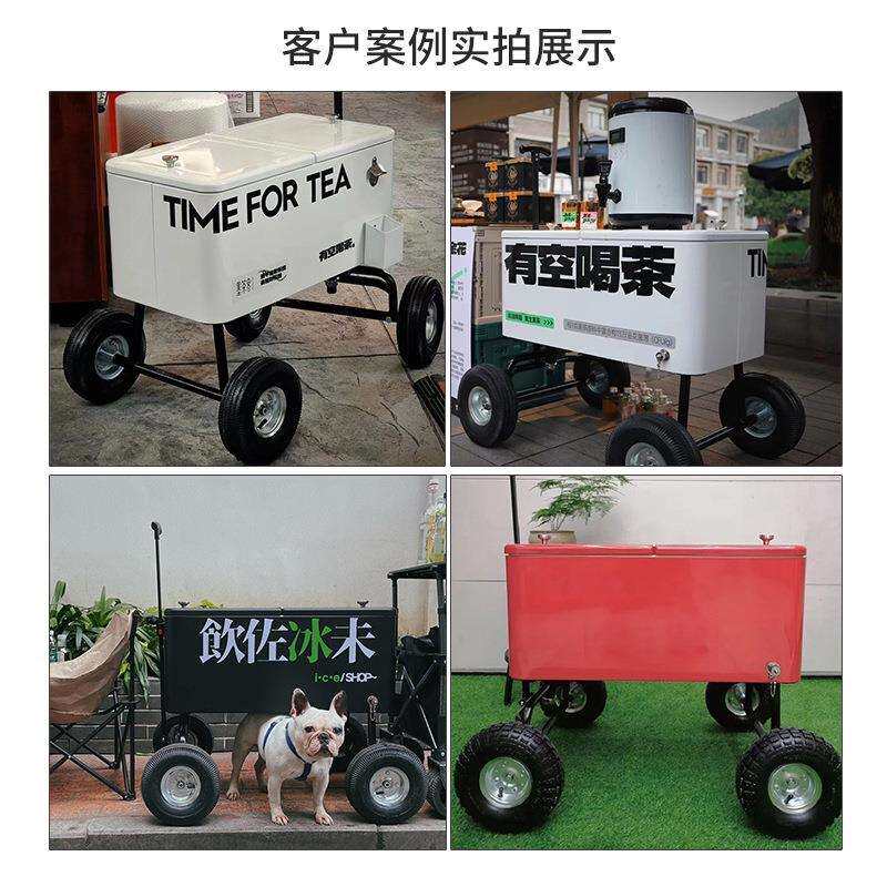 饮料桶 冰桶 马车款/拖车款双层冰桶 塑料啤酒冰厂家直发