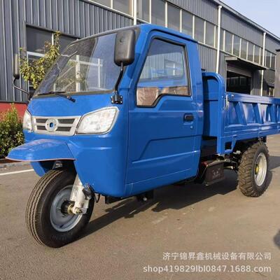 农用柴油三轮车25马力三马子双人坐偏置方向盘自卸工程五轮车