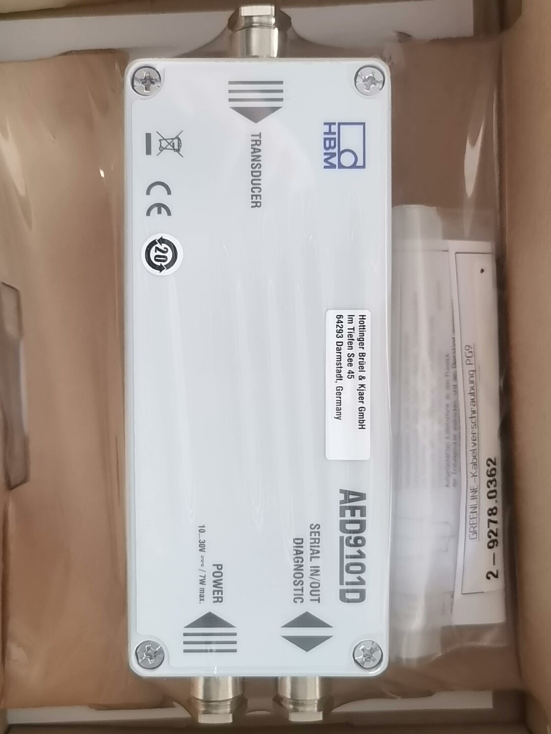 德国HBM放大盒AED9101D、放大板AD103C、AD1