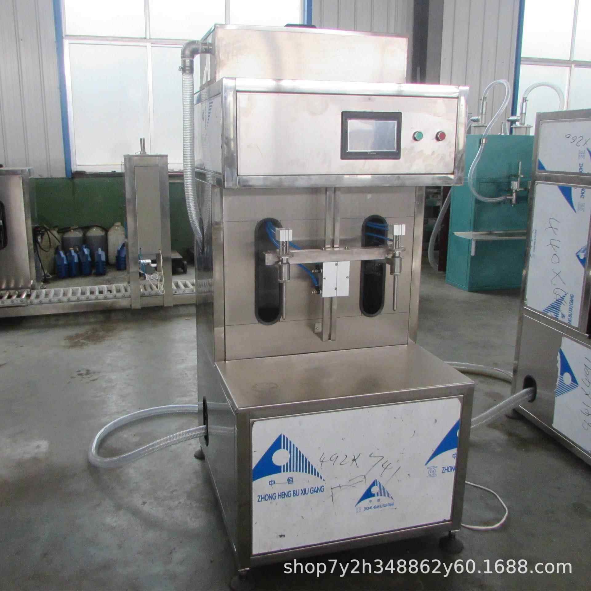 半自动2头自流玻璃水灌装机半自动头防冻液车用尿素自流灌装机