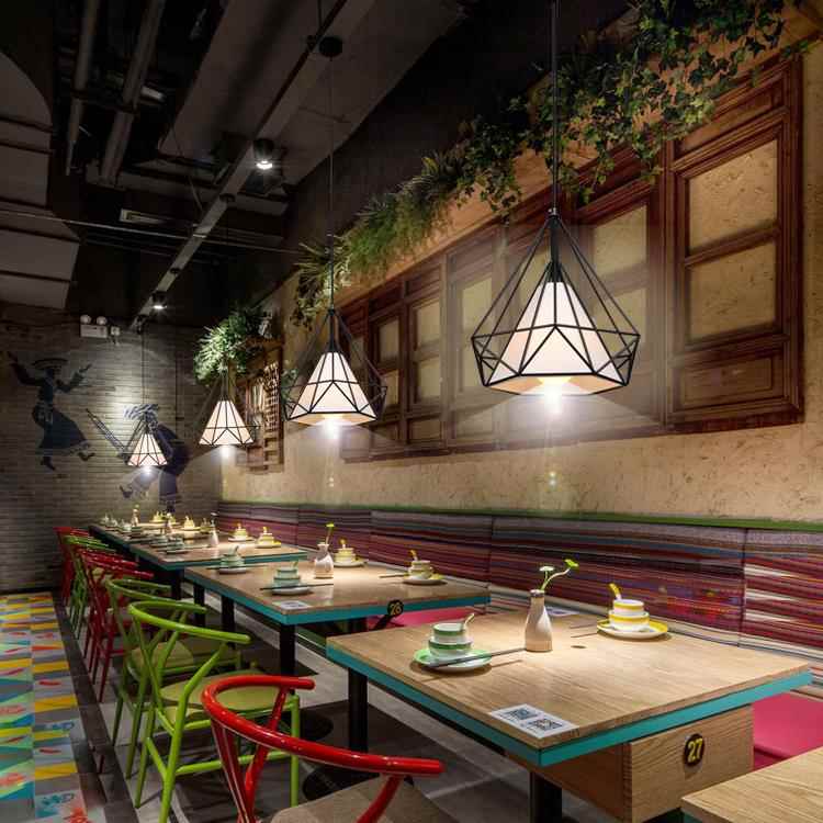 工业风吊灯网红火锅餐饮专用奶茶店饭馆烧烤现代简约商用店铺灯具
