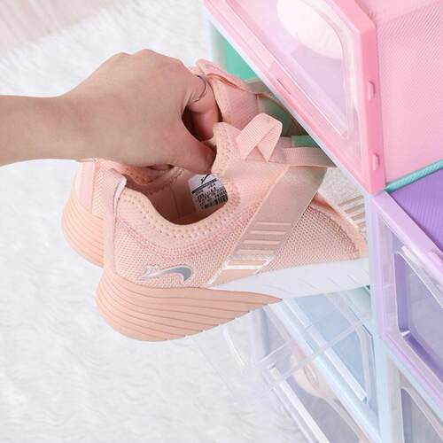 3PCS Transparent plastic shoe box dustproof Shoes cabinet