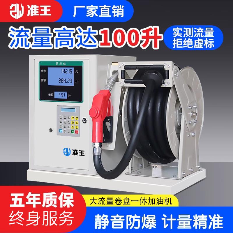 准王加油机柴油12V24V220V设备大流量全自动汽油防爆小型车载静音