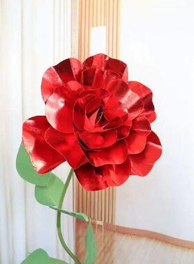 30/40/50cm Giant Rose Flower Head fashion Shiny Fake Foam