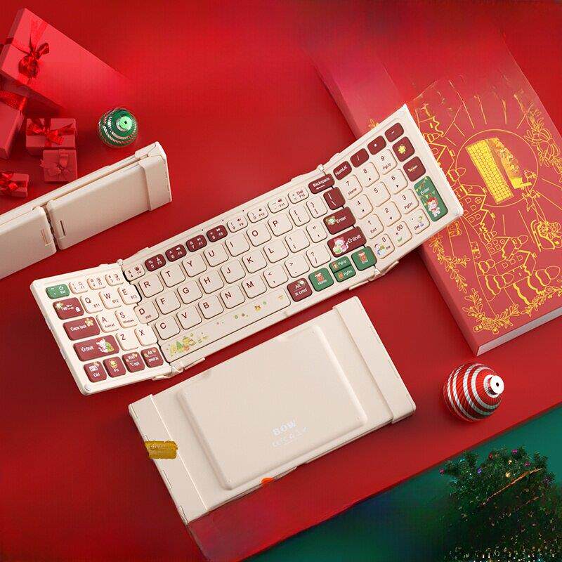 教师节礼物 BOW无线蓝牙折叠键盘鼠标套装毕业礼盒实用送男友女友