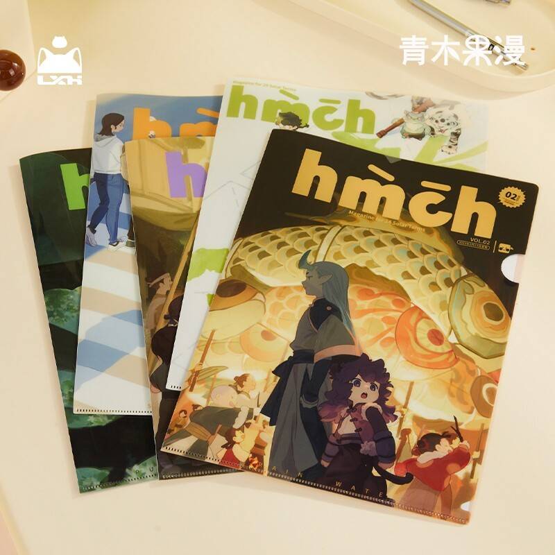 预售罗小黑战记24节气双层文件夹收纳保护套学生图片