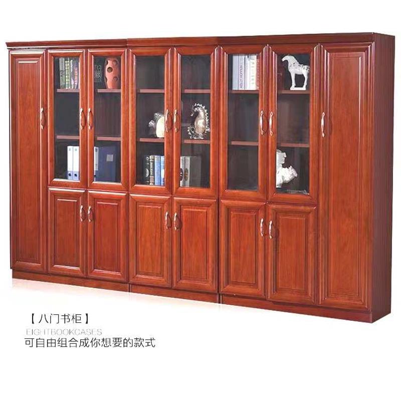 汉威思家具现代简约实木油漆文件柜资料柜组合柜办公柜厂家直销