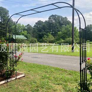 户外拱形花架包塑爬藤架月季葡萄花园连廊支撑架阳台加粗管径拱门