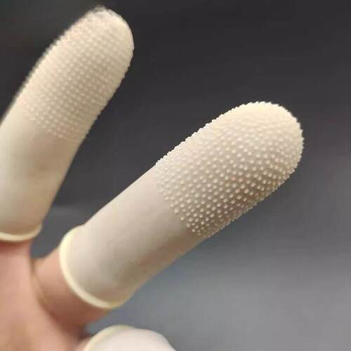 手指护套防滑耐磨乳胶指套加厚点钞套袋分页电子美甲防水印刷橡胶