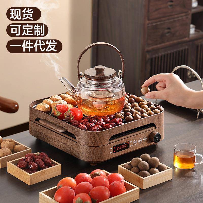 围炉煮茶套装家用茶具玻璃烧水壶电陶炉煮茶器室内庭院多功能烤炉