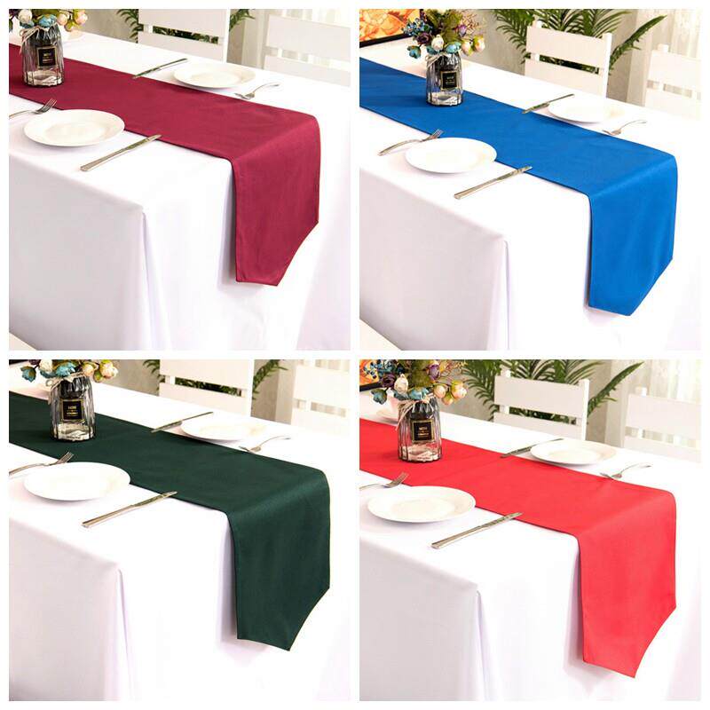 纯色ins桌旗简约会议聚会西餐厅长方形装饰桌布长条桌巾桌旗可定