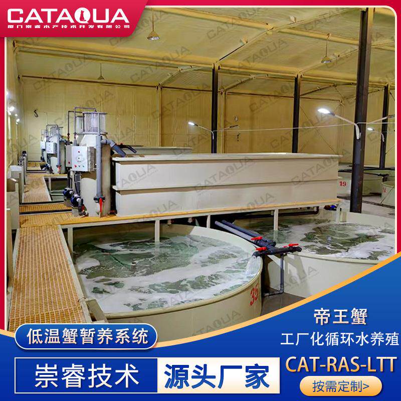 崇睿低温帝王蟹暂养系统工业级蛋白质分离器气液混合精准控温