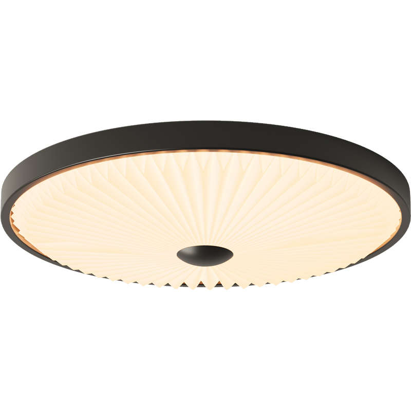 2025年新款卧室灯现代简约北欧创意百褶灯复古主卧书房圆形吸顶灯